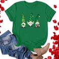 thumbnail image 1 of T-Shirt de la Saint-Patrick pour Femmes Mode Saint-Patrick Imprimé Col Rond Manches Courtes T-Shirt Décontracté Haut T-Shirts de la Saint-Patrick pour Femmes, 1 of 4