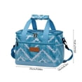 thumbnail image 3 of FastXmas Lunch Bag, Insulated Lunch Box, Soft Cooler Cooling Tote , Double Zipper and Handle Design Lunch Bag for Adult Men Women, Black(9.8"x6.3"x7.8"), 3 of 6
