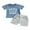 Blue 1, variant on Hirigin Toddler Baby Boy Clothes Set Short Sleeve Letter Print T shirt Drawstring Shorst 0 3 6 12 18 24 Months Casual Summer Outfits