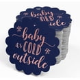 thumbnail image 4 of Inkdotpot Baby It's Cold Outside Baby Shower Bottle Tag Real Rose Gold Foil Favor Hang Tags Pack Of 100, 4 of 7