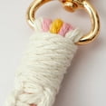 thumbnail image 4 of Hearth & Gear Bohemian Resort Border Flower Flower Wrist Strap Small Keychain Handwoven Keyring, 4 of 6