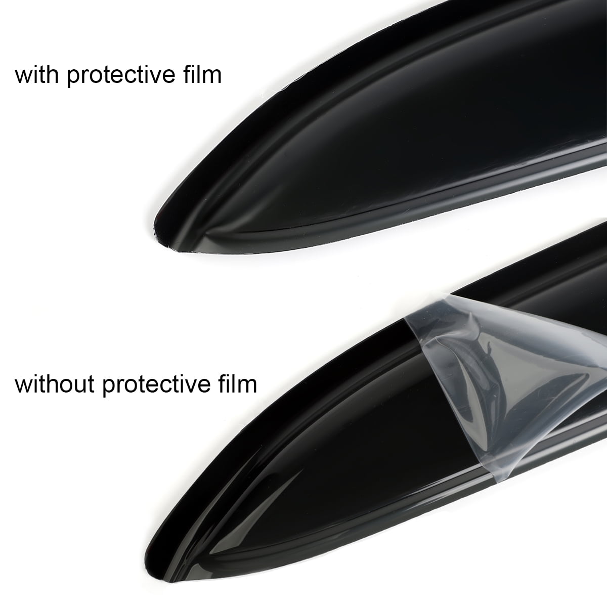 KT 94843 Window Wind Deflectors Vent Shades 4Pcs, Window Visors Rain Guards, Acrylic, Smoke Tinted
