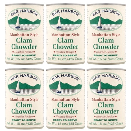 Bar Harbor Chowder, Manhattan Clam, 15 Ounce (Pack of 6)
