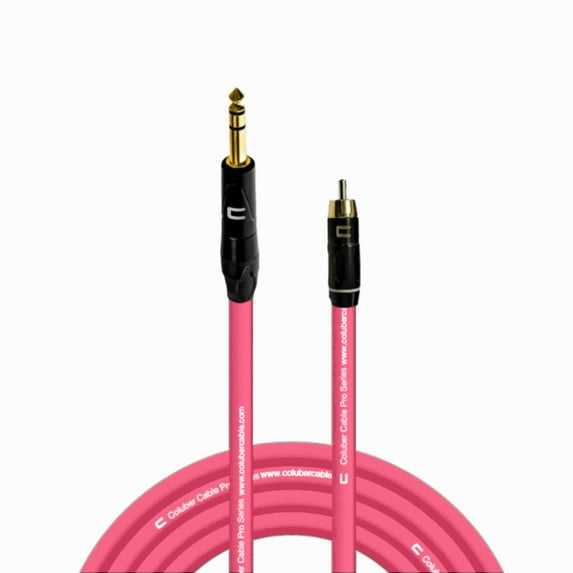 Coluber Cable Balanced 1/4" TRS Male - RCA Male - Pro 3-Pin Audio Connector