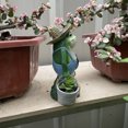 thumbnail image 2 of nipocaio Cute Resin Frog Miniature Pendant Paparazzi Creative Gift Garden Swing Chair Desktop microview, 2 of 5