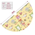 thumbnail image 3 of Sikiie Frog Bee 30-48 inches {designName} Print Christmas Tree Skirt Snowman Xmas Tree Skirt with Edge Christmas Decorations for Holiday Party-48", 3 of 7