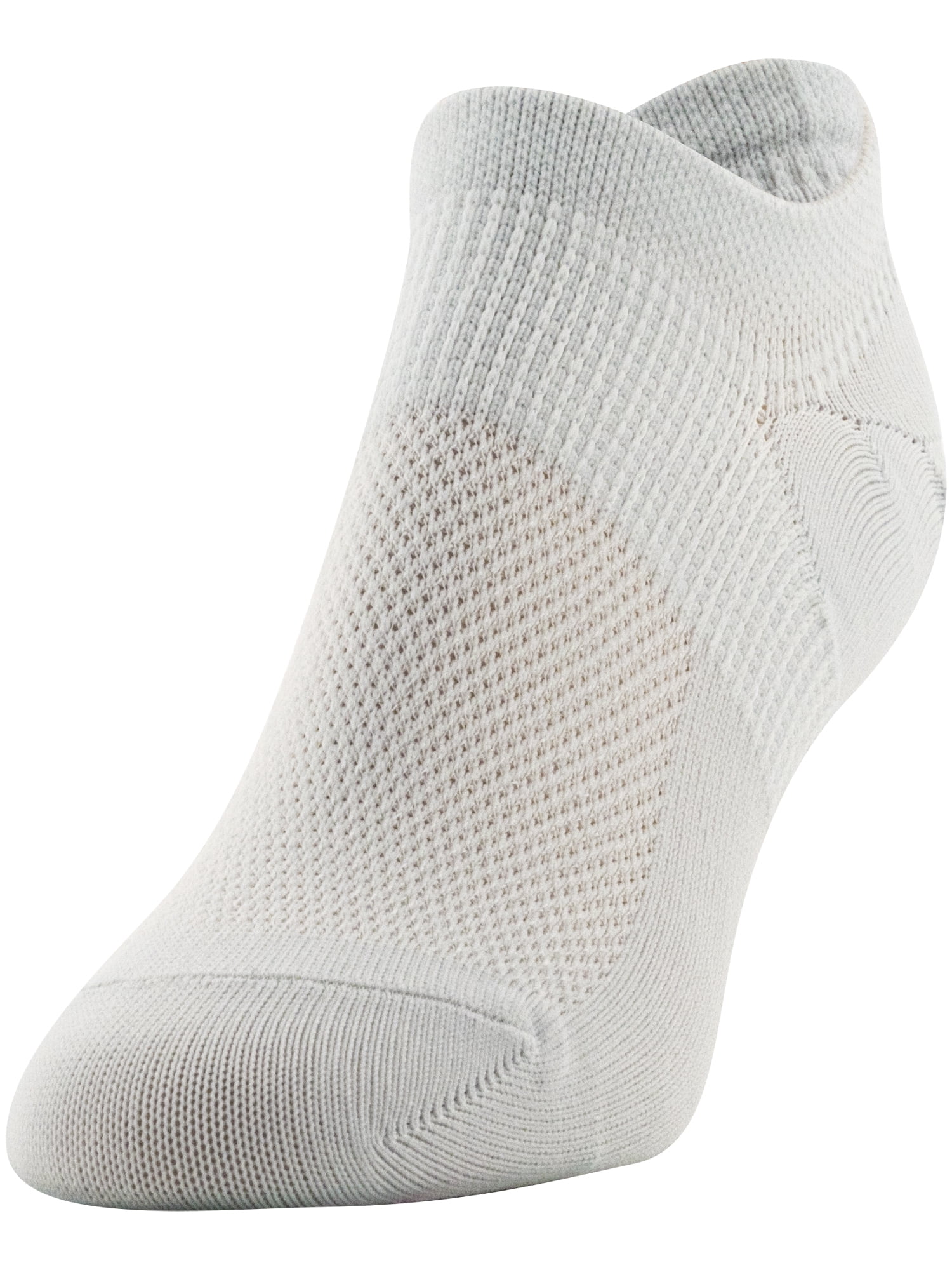 PEDS Women's All Day Active Nylon Invisible Socks Assorted, 6 Pairs, Sizes 5-10
