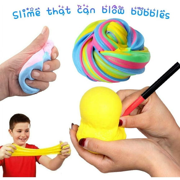 Soft Non-Sticky Slime , Slime Surprise and Slime Party Favors for Girls Boys, Easter Egg Basket Filling Stuffers