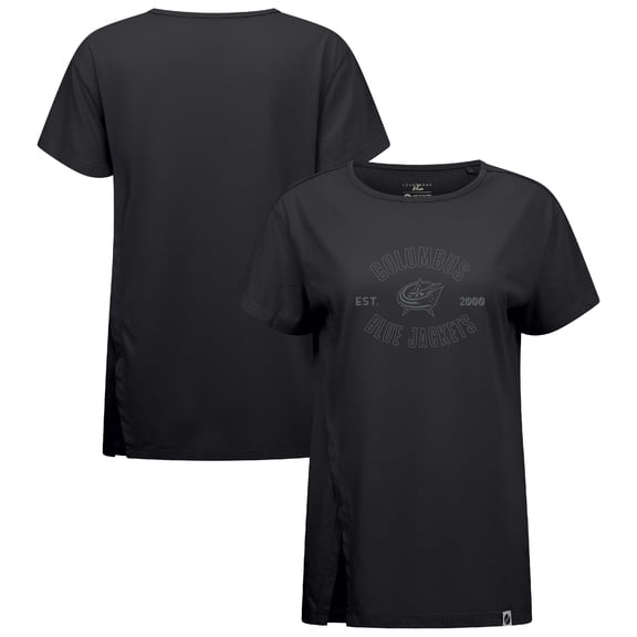 Women's Levelwear Black Columbus Blue Jackets Influx Abyssal T-Shirt