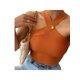 thumbnail image 5 of Camisola de punto para mujer VISgogo, camiseta sin mangas con cuello colgante cruzado de Color sólido de estilo informal para mujer, camiseta Base delgada VISgogo moda, 5 of 9