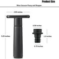 thumbnail image 2 of Wine Saver Pump with 20 Vacuum Wine Stoppers, Wine Bottle Stoppers with Food Grade Silicone Leak proof Keep Fresh Suitable for All Standard Wine Bottles, 2 of 6