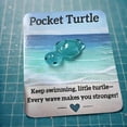 thumbnail image 4 of 3Pcs Pocket Gifts! Yannianjz Mini Resin Turtle Keepsake With Encouragement Cards, Positive Greeting Card Gifts For Friend Birthday Thanksgiving Anniversary, Thoughtful Pocket Hug Token For Her Him, 4 of 4
