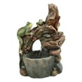 thumbnail image 1 of LuxenHome Resin Frogs and Tree Outdoor Fountain, 1 of 7