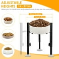 thumbnail image 4 of Wekvgz 2Pcs Dog Bowl Stand Width and Height Adjustable Elevated Dog Bowl Stand Sturdy Metal Dog Food Bowl Stand Stable Raised Dog Bowl Stand for Large Dogs Pets(Bowl Not Included), 4 of 10