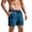 Dark Blue, variant on Guluxicc Men's Swim Trunks Elastic Waist Drawstring Swimwear Shorts Print Regular Fit Summer Casual Beach Board Shorts