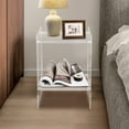 thumbnail image 4 of Modern Acrylic Nightstand Side Table with Storage Shelf Clear Bedside Table End Table for Living Room Bedroom (Clear), 4 of 12