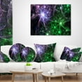 thumbnail image 4 of Designart Green Purple Colorful Fireworks - Abstract Throw Pillow - 18x18, 4 of 5