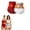 Red+White, variant on LILIYA 2026 4 in 1 Compression Sweat Shorts for Women Micro-Particle Sculpting Workout High Waist Breathable Seamless Yoga Pants 2 Piece