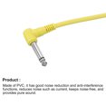 thumbnail image 5 of Cables de conexión para guitarra Unique Bargains 1/4 Pulgadas TRS Recto ángulo Amarillo Paquete de 3, 5 of 5