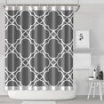 thumbnail image 2 of Extra Long Boho Shower Curtain 72x84 Inches - Vintage Floral & Tropical Leaves Pattern, Waterproof Bohemian Bathroom Decor with 12 Hooks, Tribal Rustic Style, 2 of 5