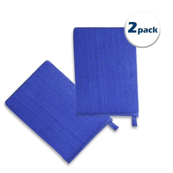 Clay Mitt, 2 Pack Clay Bar Mitt for Car Detailing, Fine Grade Auto Magic Clay Towel, Scratch-Free and Paint Safe, for Cleaning Polishing Detailing Cars Paint, Glass, Wheels