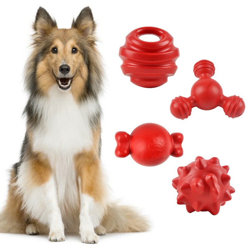 SUPERHOMUSE Durable Dog Chew Toy Dog Toothbrush Stick Soft Rubber Tooth