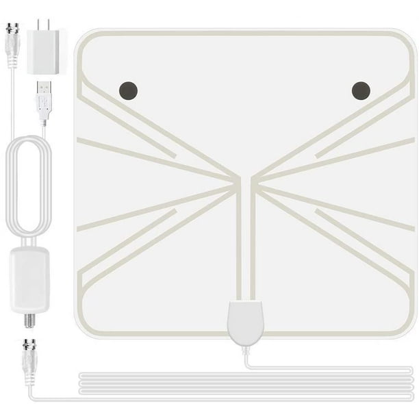 Mini Tv Antenna Indoor Amplified Hd Digital Hdtv Antenna 200 Miles Long Range Supply For 1080p 4k Hd Local Channels Support All Tv Coax Cable Usb Adapter Walmart Com Walmart Com