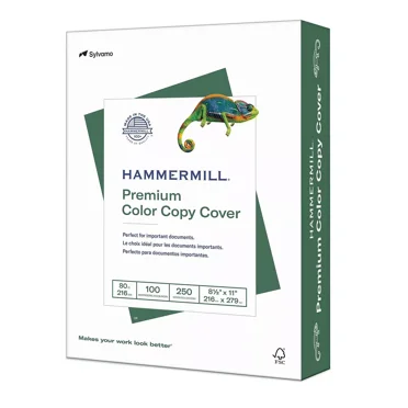 Hammermill Premium Color Copy Cover Paper 80 lbs 8.5" x 11" White 517336