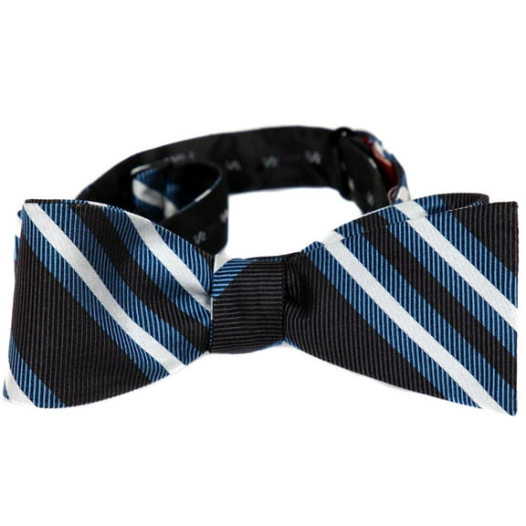 BuyYourTies - FBTZ-309 - Mens Aficionado Self Tie Bow Tie - Blue Black