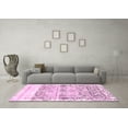 thumbnail image 3 of Ahgly Company Indoor Square Abstract Pink Modern Area Rugs, 5' Square, 3 of 4