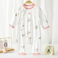 thumbnail image 3 of Karoyedx Infant Rompers for Boys Newborn Baby Boy Winter Clothes Long Sleeve Jumpsuit Romper Playsuit Infant Baby Boy Fall Outfit White Size,6-9 Months, 3 of 4
