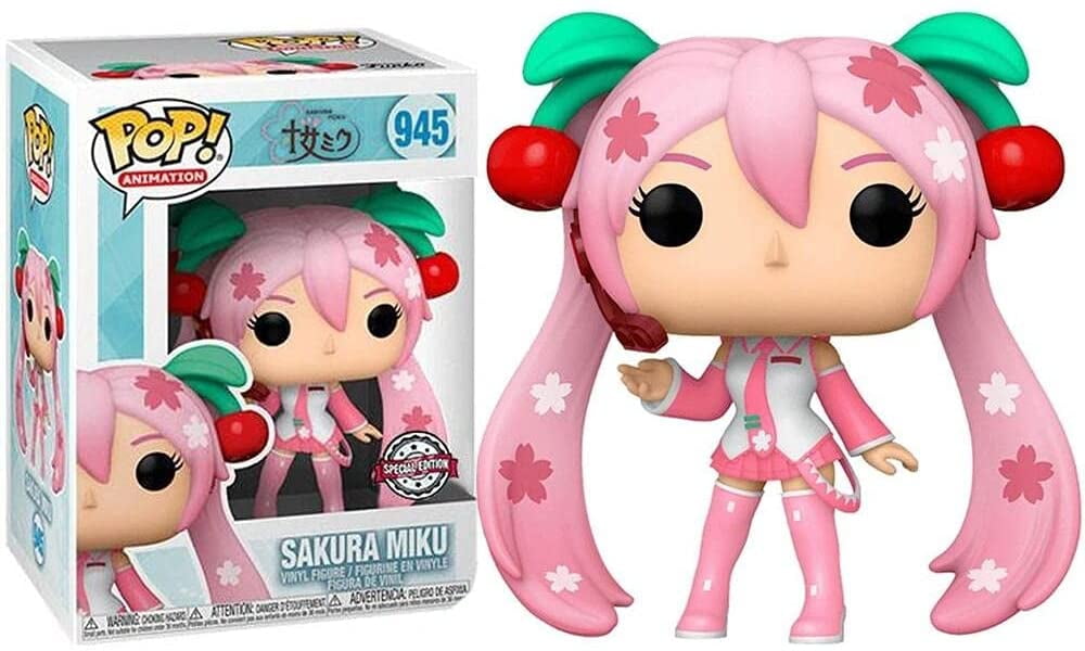 Funko POP! Vocaloid Sakura Miku [Cherry Blossom] Exclusive #945 + Protector