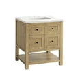 thumbnail image 5 of James Martin Vanities 30" Single Vanity, Light Natural Oak w/ 3 CM White Zeus Top, 5 of 12