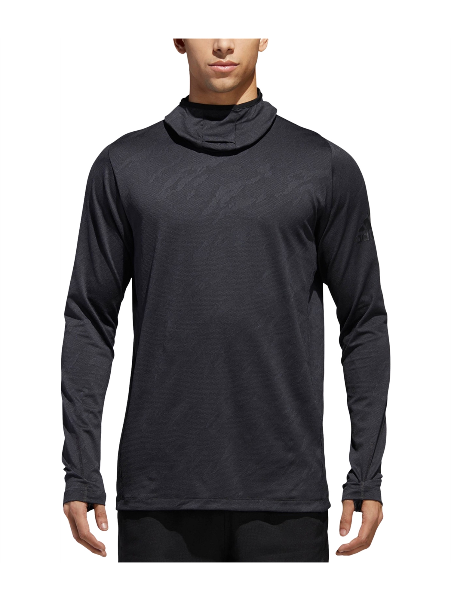 Adidas Mens Jacquard Camo Hoodie 
