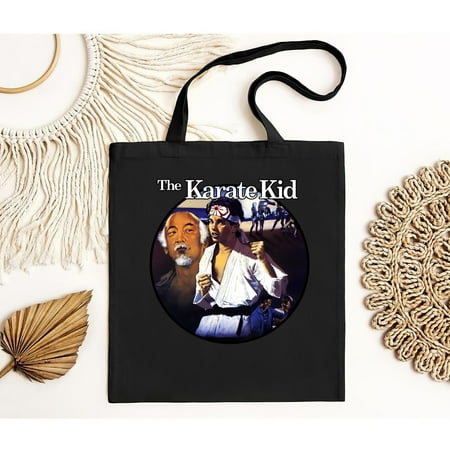 vintage NEW Karate Kid Retro Movie Men s Black Tote Bag S--TH22546