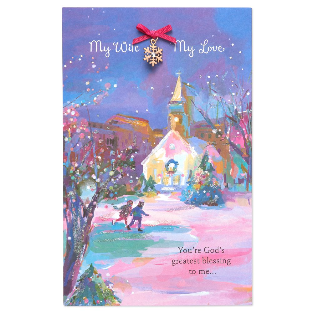 American Greetings Religious Blessing Christmas Card for Wife with