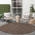 thumbnail image 4 of Nourison Versatile 8' x Round Brown Modern Rug, 4 of 10