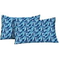thumbnail image 3 of Kids Rule 3 Piece Sheet Set, Dinosaur Camo, Blue - Twin, 3 of 5