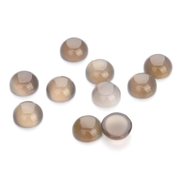 XmhyTop-A 10pcs Stone Round Flatbacks Round Loose Beads Semi Beads for DIY Jewelry Making 8mm-S01