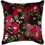 Mainstays Bennett 16" Pillow, Brown Floral