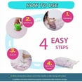 thumbnail image 5 of Compression Storage, Space Saver Bags Triple-seal Turbo Valve Vacuum Storage Bags, Protective Storage Durable Pa-pe Films Compatible With Vacuum Cleaner, Reusable For Home Storing And Travel, 5 of 5