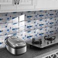 thumbnail image 3 of ¿Vinilos adhesivos decorativos para baldosas hidráulicas? Adhesivos para azulejos de pared de baño o cocina (azul gris claro, 24 PCS) ER, 3 of 5