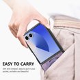 thumbnail image 3 of Allytechgroup Case for Samsung Galaxy Z Flip 7 with Ring Kickstand, PU Leather Hard PC Back Cover Slim Lightweight Support Magnetic Car Phone Mount Shockproof for Samsung Galaxy Z Flip 7, Purple, 3 of 10