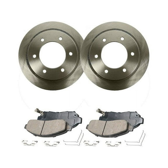 Front Brake Pad and Rotor Kit - Compatible with 2005 - 2017 Nissan Frontier 2006 2007 2008 2009 2010 2011 2012 2013 2014 2015 2016