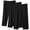 Black, variant on Wdfiry 3PC Capri Pajama Pants for Women Soft Lounge Pants Pj Bottoms Lightweight Solid Color Sleepwear