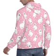 thumbnail image 6 of Wukai Pink Cartoon Bear Print Men Hoodies Fleece Sweatshirts Long Sleeve Sweaters Pullover Fall Outfits Winter Clothes-Medium, 6 of 7