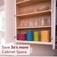 thumbnail image 2 of Collapse-it Silicone Food Storage Containers - BPA Free Airtight Silicone Lids, 4 Piece Set of 6-Cup, 4-Cup, 3.5-Cup, 2-Cup Collapsible Lunch Box Containers - Oven, Microwave, Freezer Safe, 2 of 6