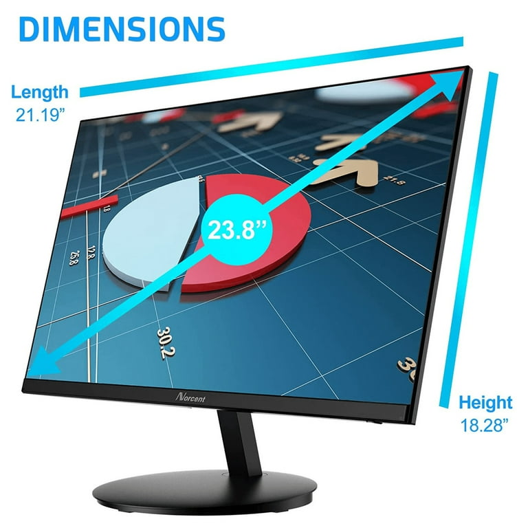 Norcent - Smart TV LED HD de 24 pulgadas 720p (N24H-S1) con HDMI, USB, alta  resolución, sistema WebOS de reducción de ruido digital