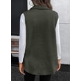 thumbnail image 6 of SHEWIN Womens Fleece Vest Sherpa Jackets Button Down Sleeveless Long Vest Winter Fall Warm Coat Outerwear, 6 of 7