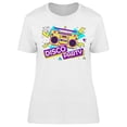 thumbnail image 1 of Disco Party Design T-Shirt Women -Image by Shutterstock, Female Large, 1 of 2